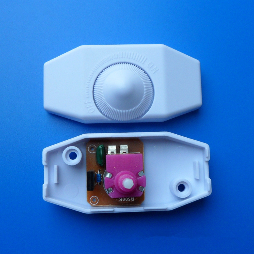 2Pcs 1A 220V 1560W 904 AC Manual Knob Floor Table Lamp In Line Dimmer