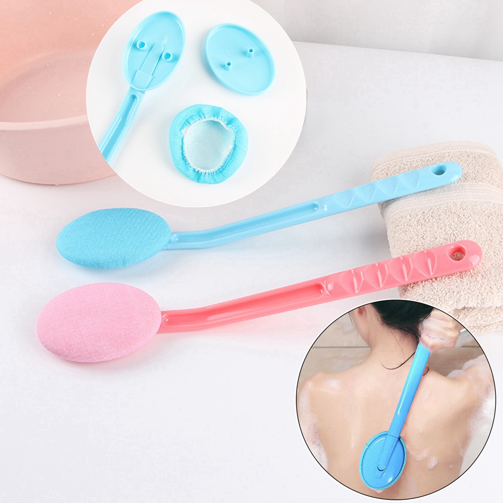 Scrubber Lotion Sponge Bath Back Shower Applicator Brush Long Handle ...