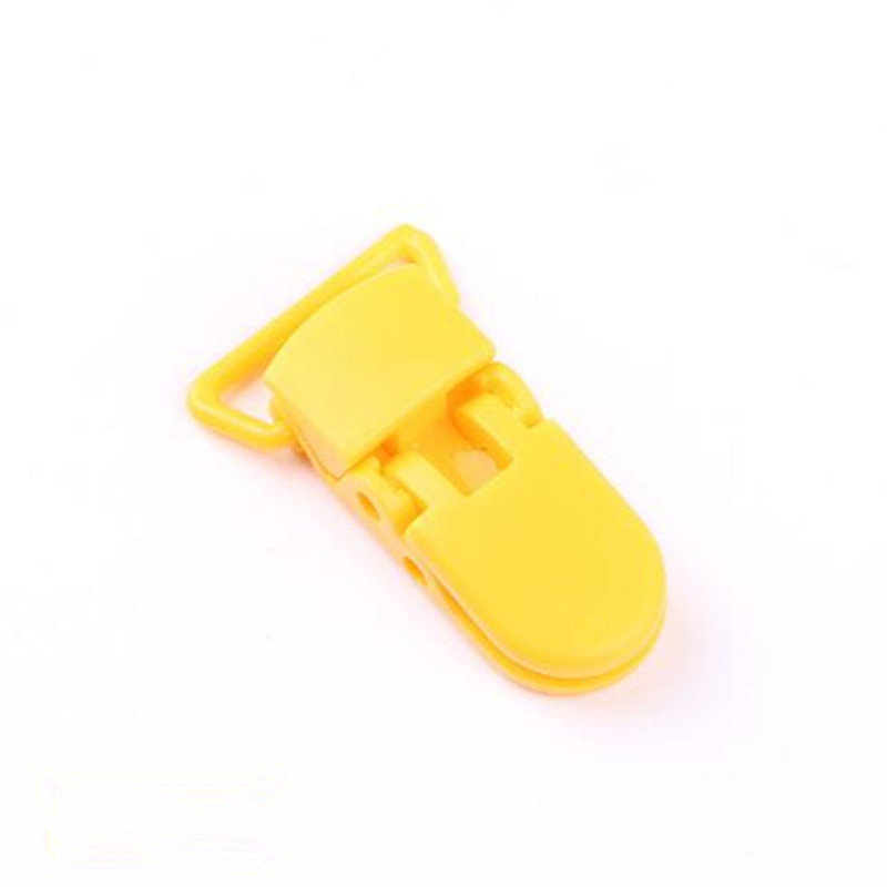 Yellow Baby Dummy Pacifier Soother Chain Clip Buckle Holder Pacifier Chain 
