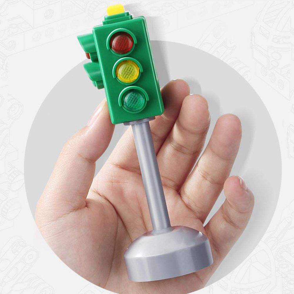 Stop Light Road Sign Traffic Signal Light With Sound & Light