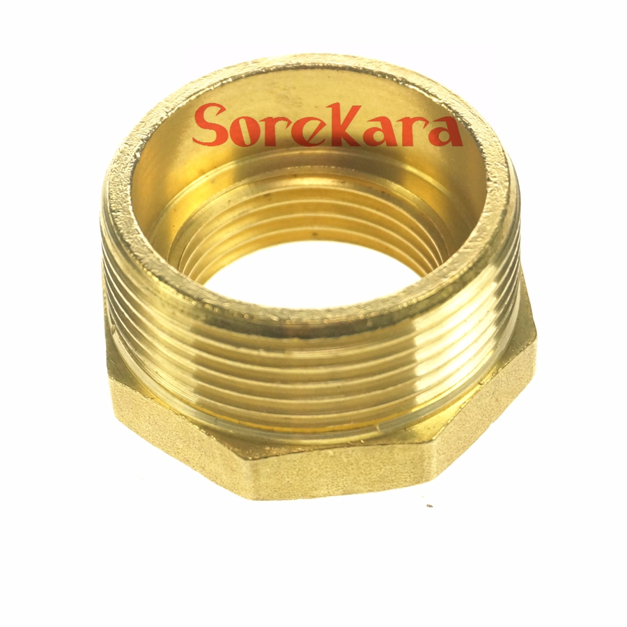 Brass Reducer 1-1//4/"/" BSP Male to 1//2/" BSP Female Reducing Bush Pipe Fitting