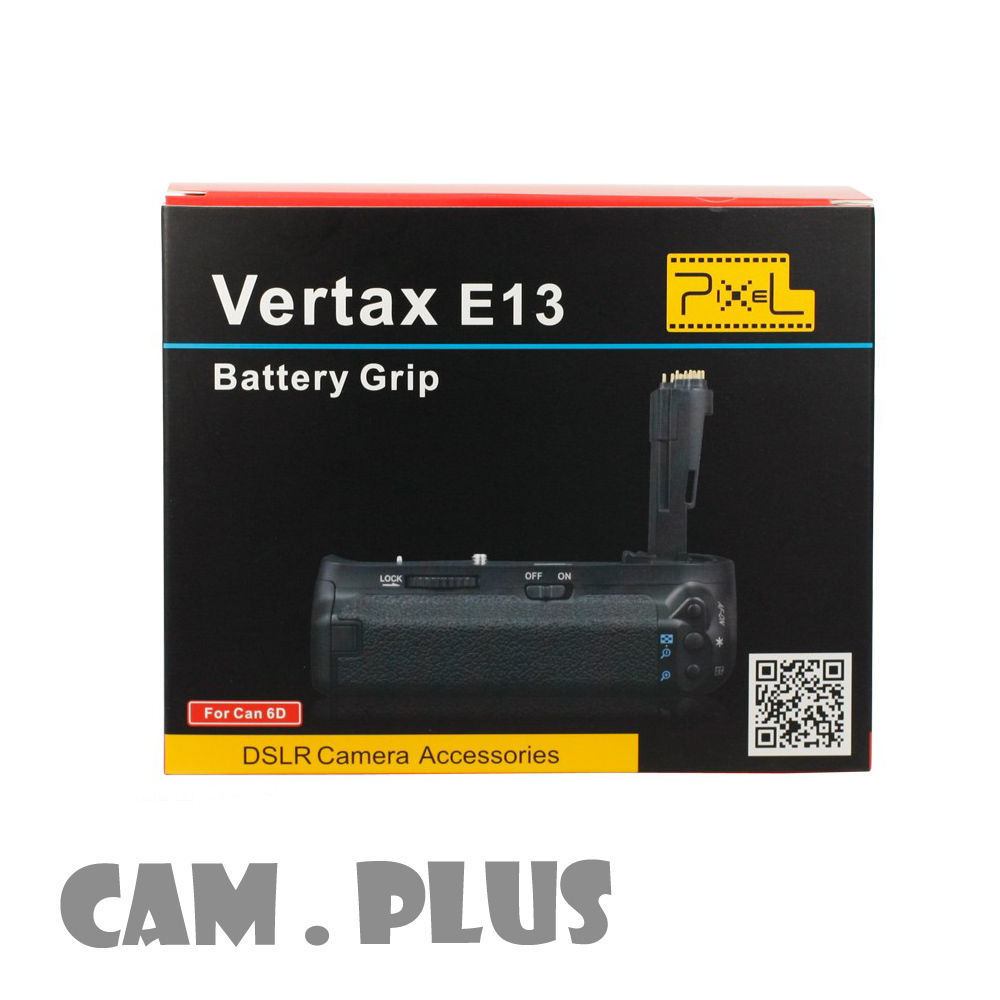 Pixel Vertax E13 Soporte Vertical Battery Grip para Canon EOS 6D reemplaza como BG-E13