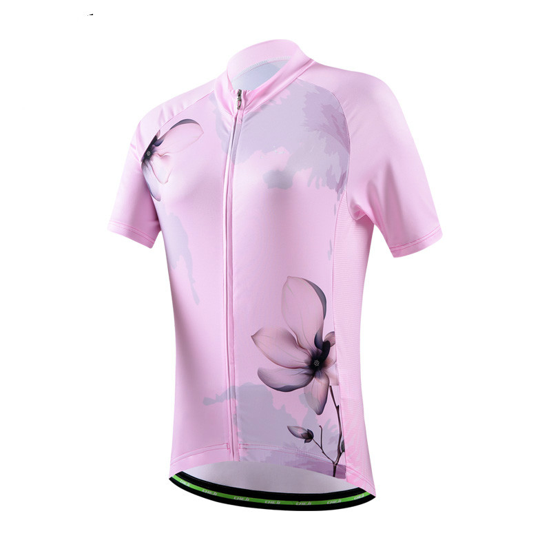 pink cycle jersey