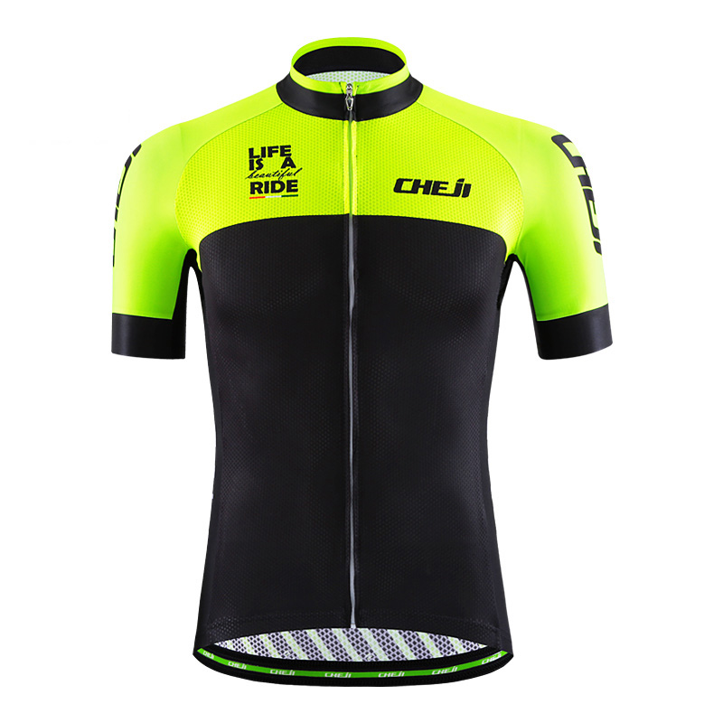 fluorescent cycling jersey