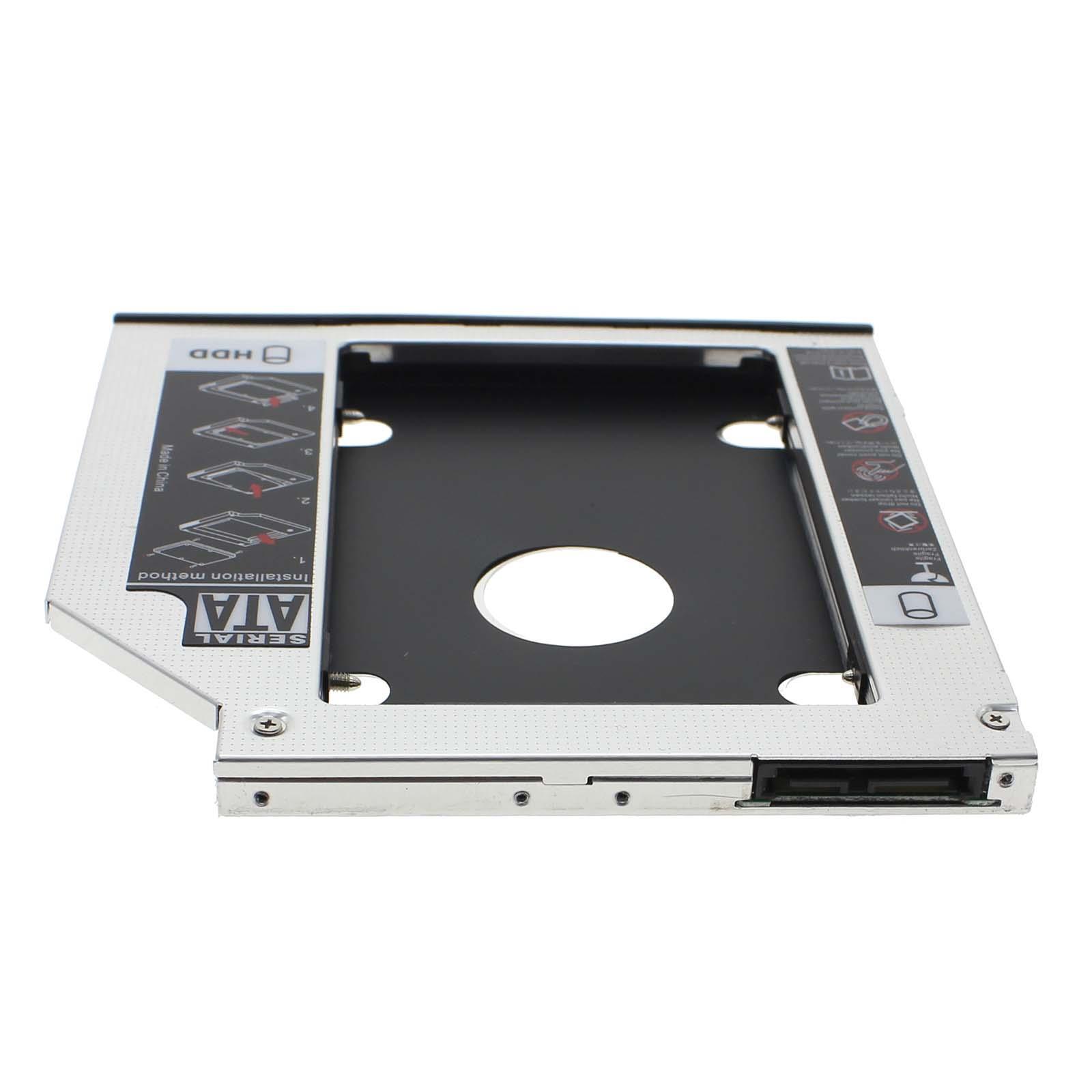 Aluminum Optibay 2nd HDD Caddy 9.5mm SATA Hard Disk Drive Tray For ...