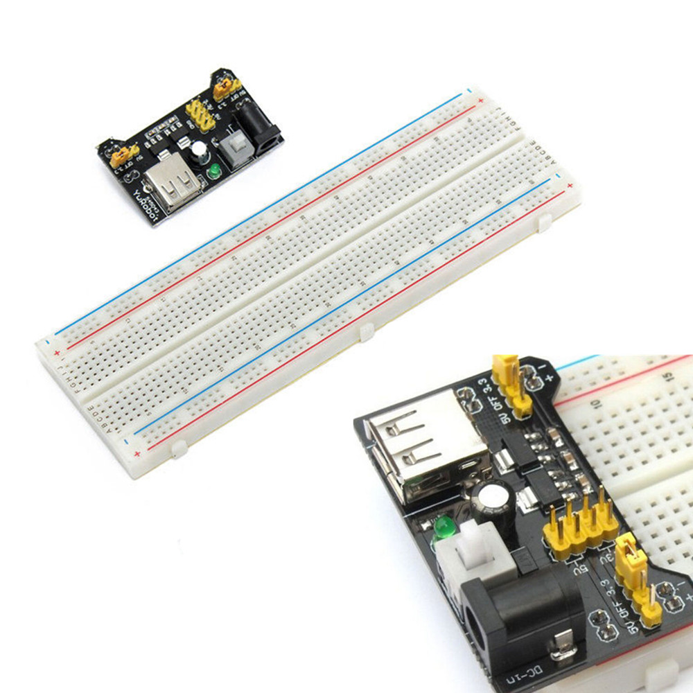 MB102 Breadboard Power Supply Module 3.3V 5V Arduino Board+Breadboard