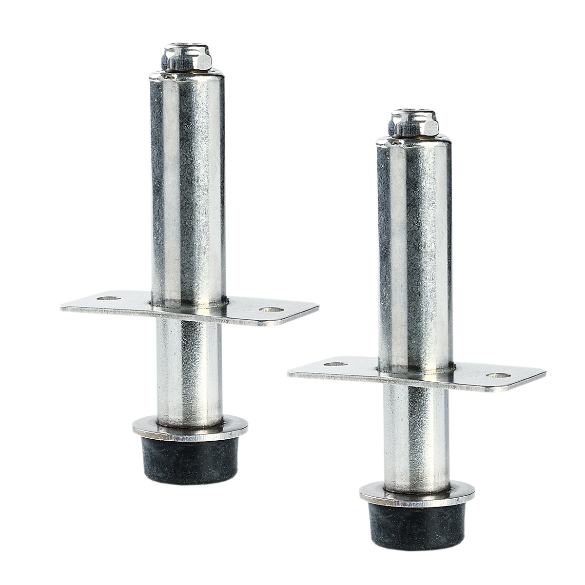 TWO SHAVED DOOR HANDLE KIT STAINLESS STEEL DOOR POPPERS DOOR PLUNGERS