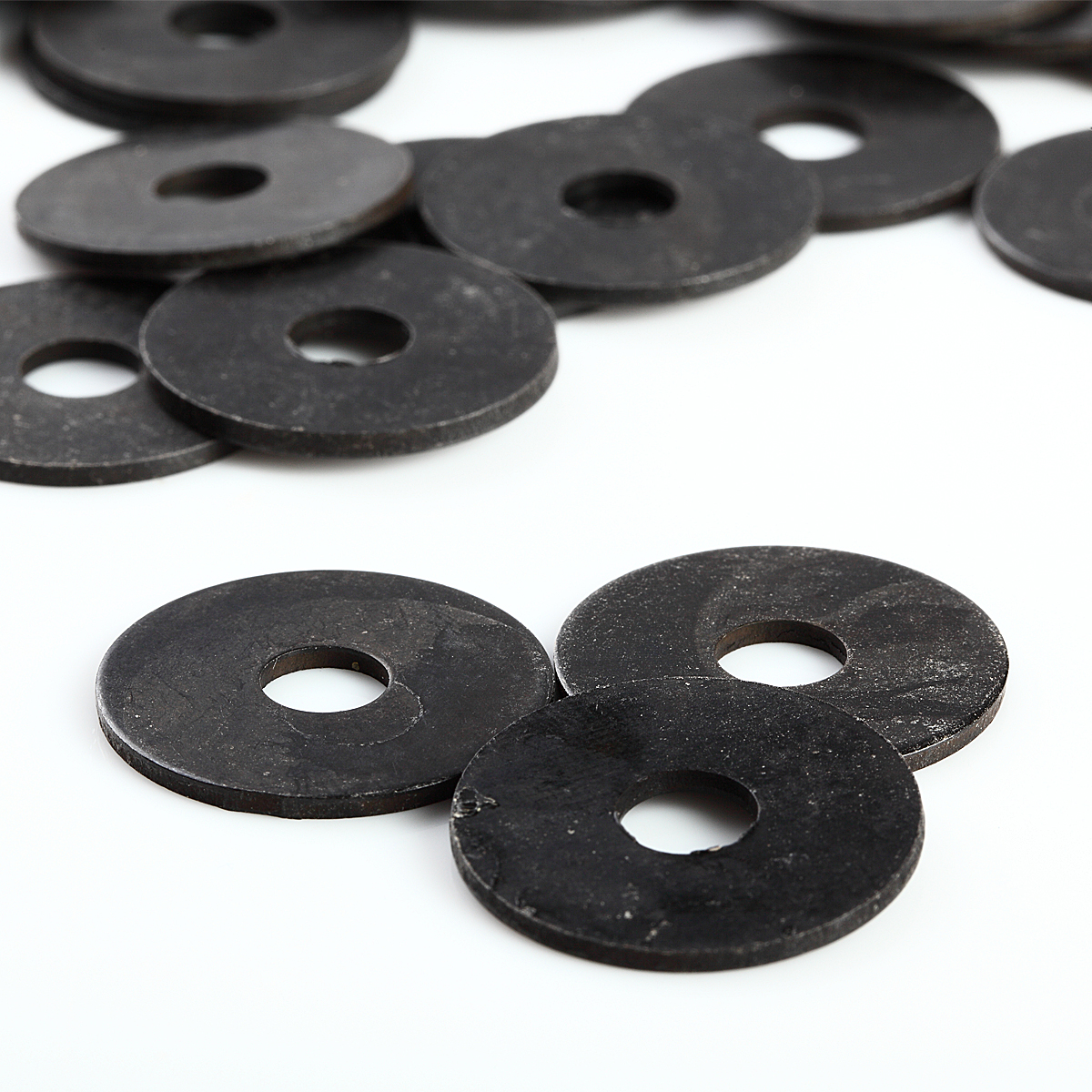 Black Steel Flat Washer 1/4 Qty 100 Black FlatWasher eBay