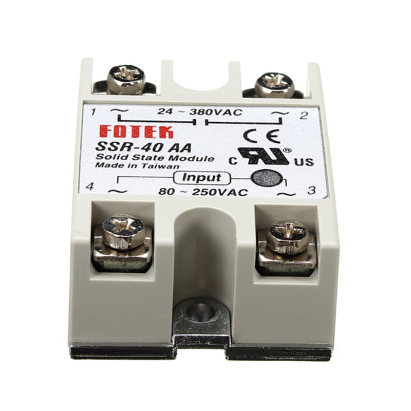 Solid State Relay SSR-40AA 40A AC Relais 80-250V TO 24-380VAC AC Fad~il