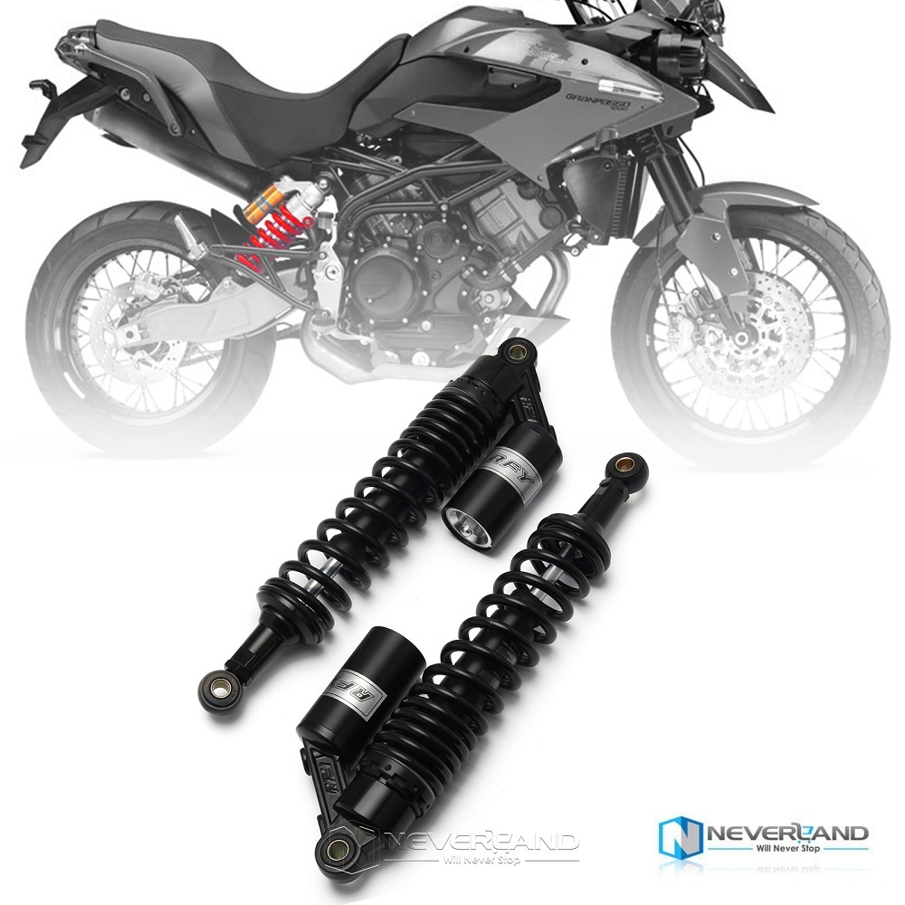 1 Pair 15/" 380mm Motor Scooter Rear Suspension Air Gas Shock Absorber Universal