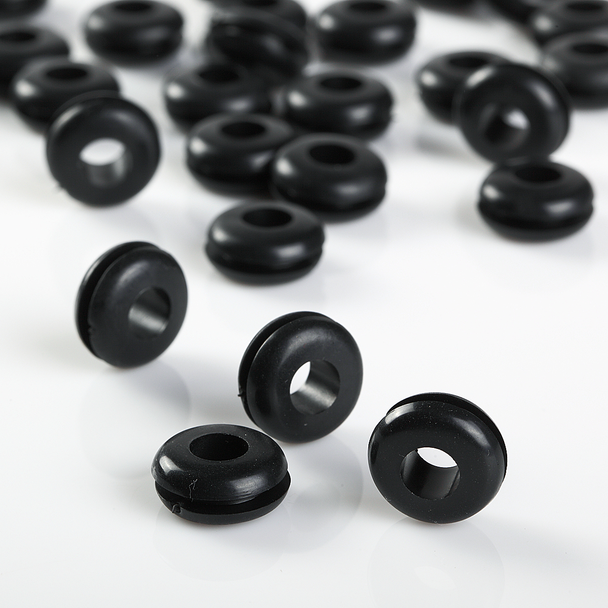 100Pcs Rubber Grommets 1/4" Inner Diameter 1/2"OD (toal outside