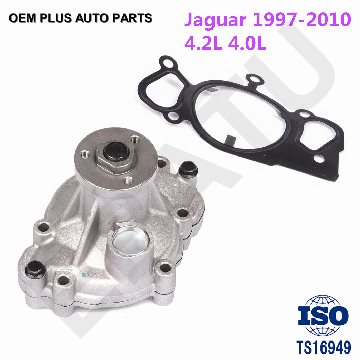 New Water Pump for 9803 Jaguar SType Vanden Plas XJ8 XJR XK XK8 XF 4