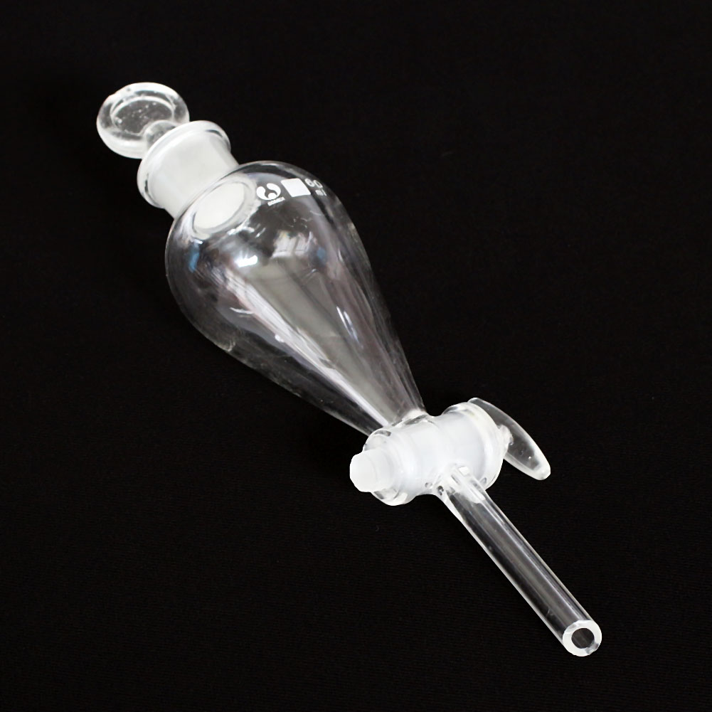 NEW ! 60ML1000ML Lab Glass Separatory Funnel with Stopcock Chemistry
