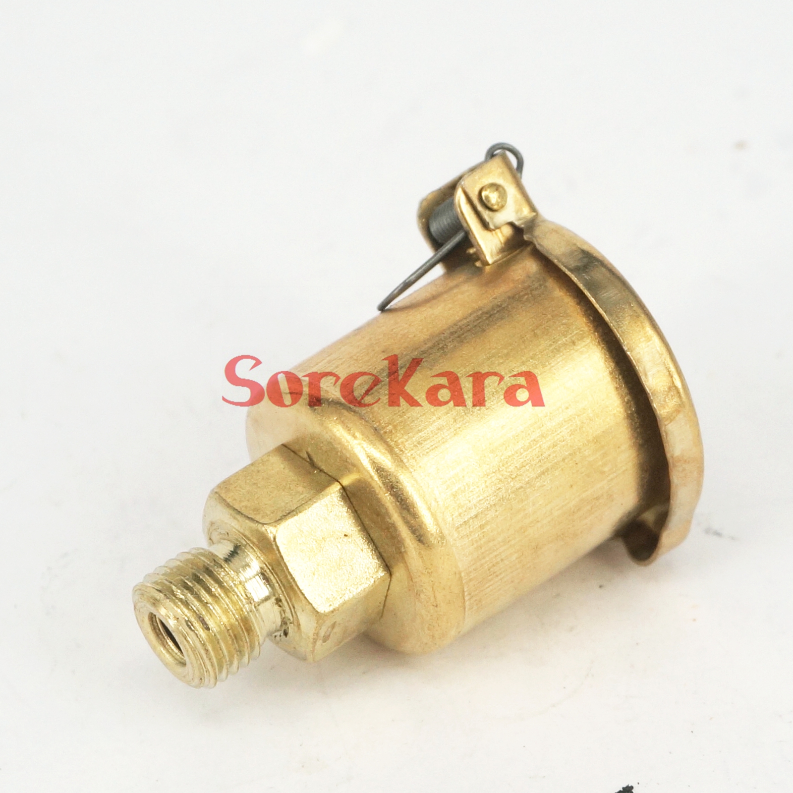 M10 x 1mm Metric 3ml Brass Grease Oil Cup Oiler Spring Cap Hit Miss Engine