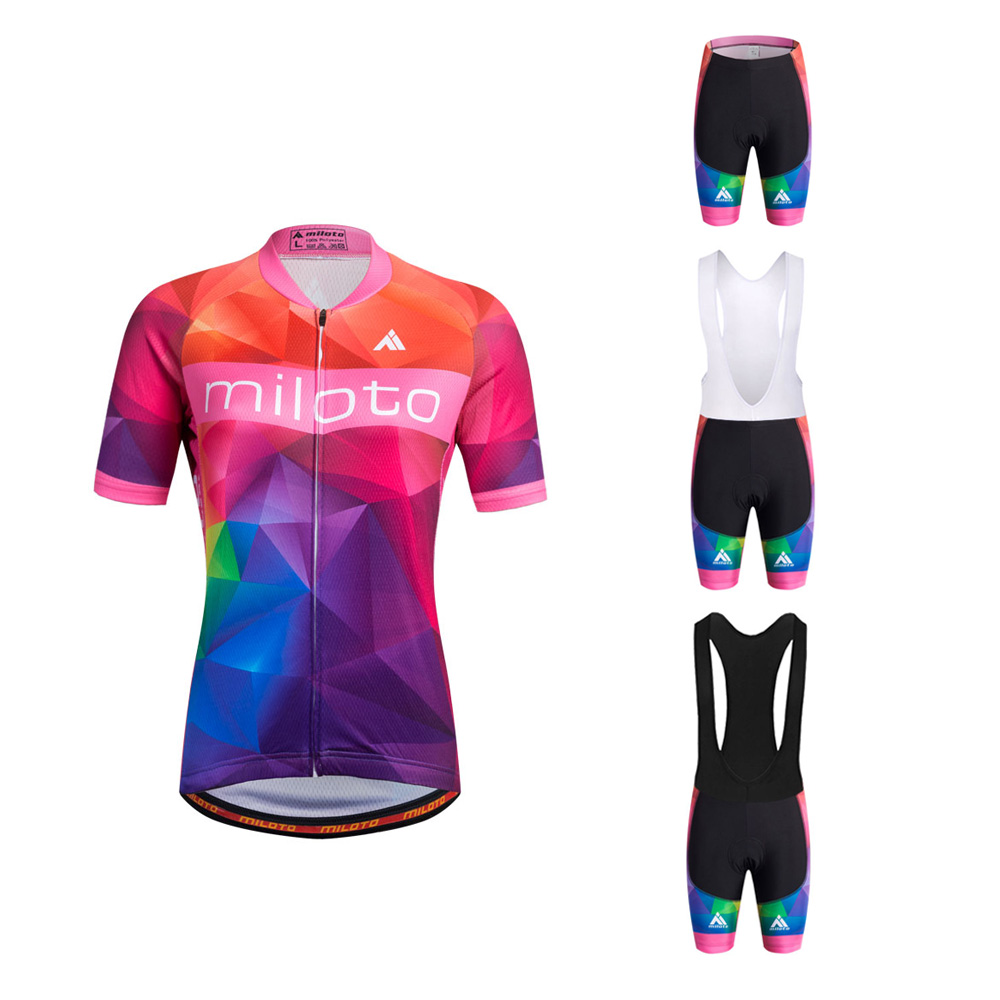 Shorts Kit Bib Purple Women/'s Road Bike Clothing Ladies Reflective Jersey /&
