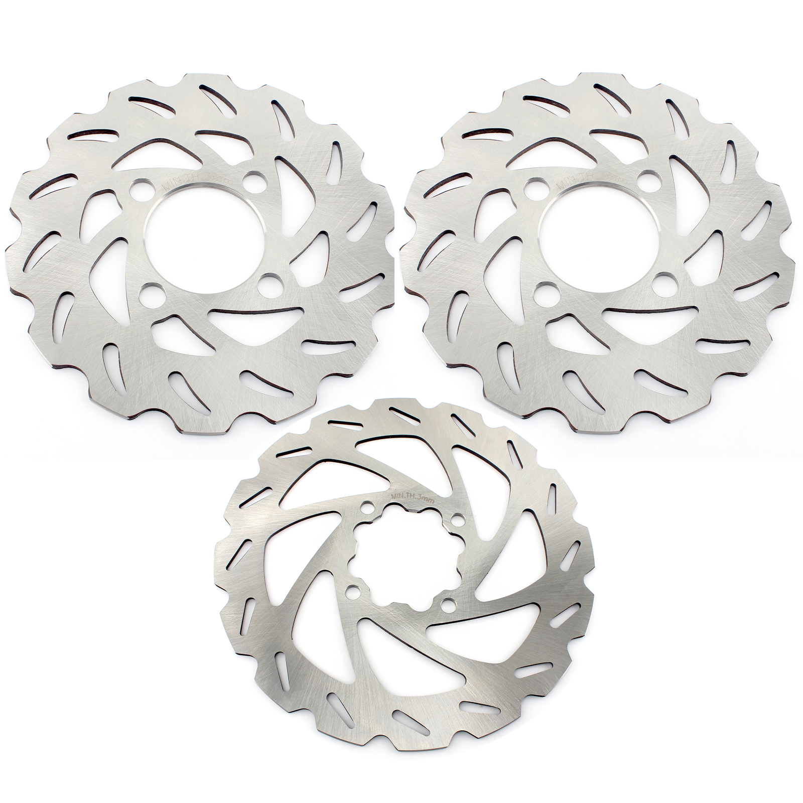 Front Rear Brake Discs Rotors for Yamaha BLASTER YFS200R 03-06 BANSHEE YFZ 350