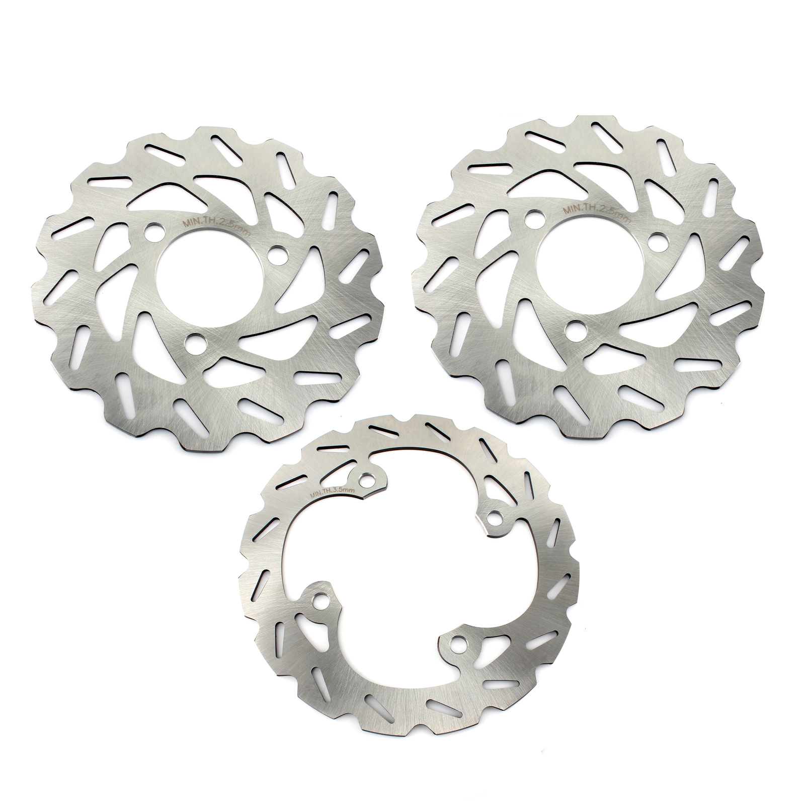 Pair of Front Disc Brake Rotors 2009-2014 Honda TRX400X 2x4