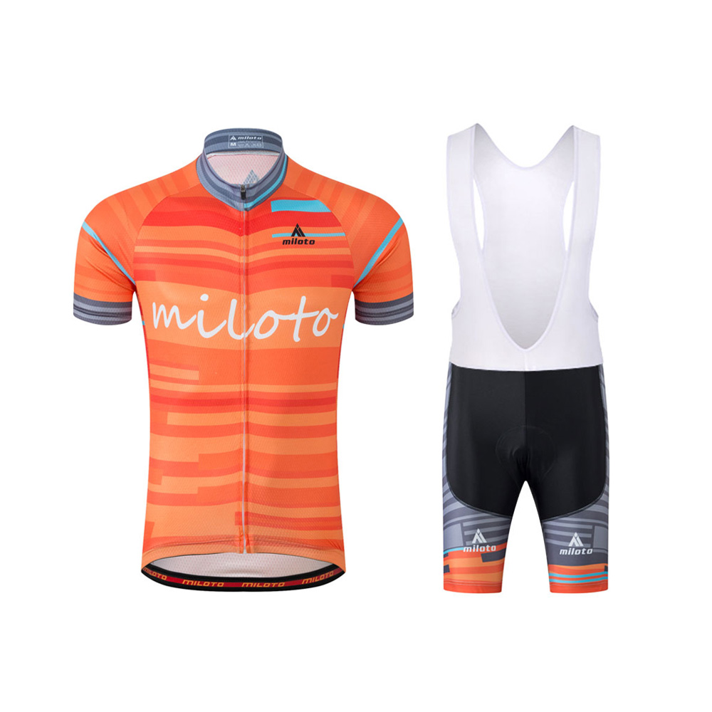 orange cycling jersey