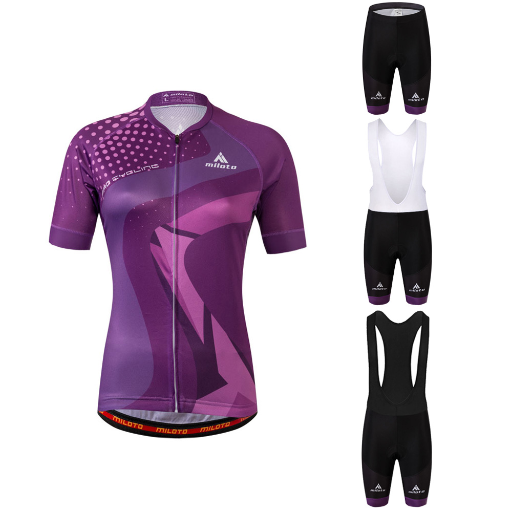 Shorts Kit Bib Purple Women/'s Road Bike Clothing Ladies Reflective Jersey /&