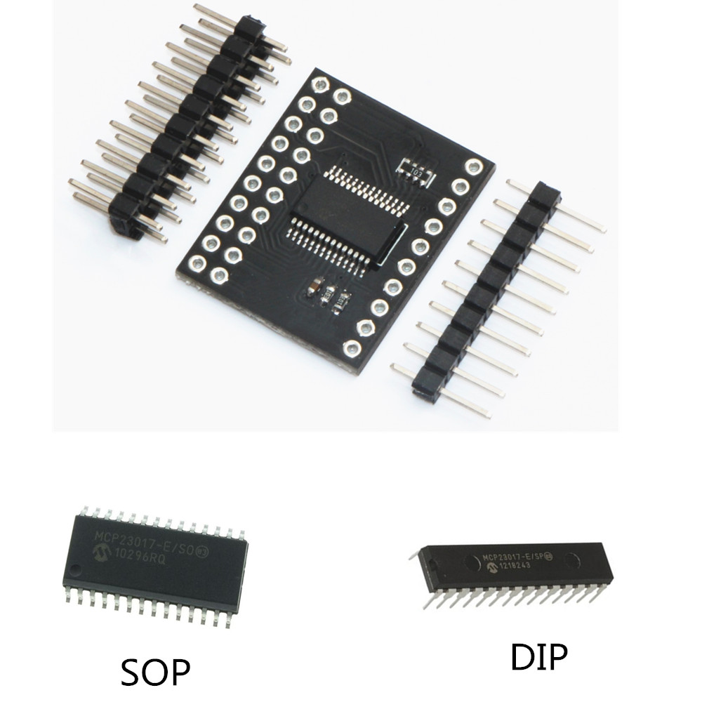 MCP23017 serial Interface module IIC I2C 16-bit I//O expander pins 10mhz Lo