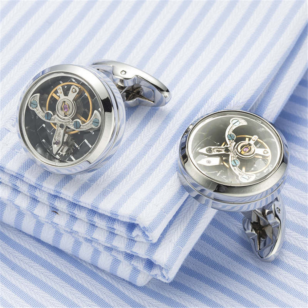 Buy Merit Ocean Movement Cufflinks Steampunk Watch Mens Shirt Vintage Watch  Cuff Links Business Wedding Gifts with Gift Box at Amazon.in