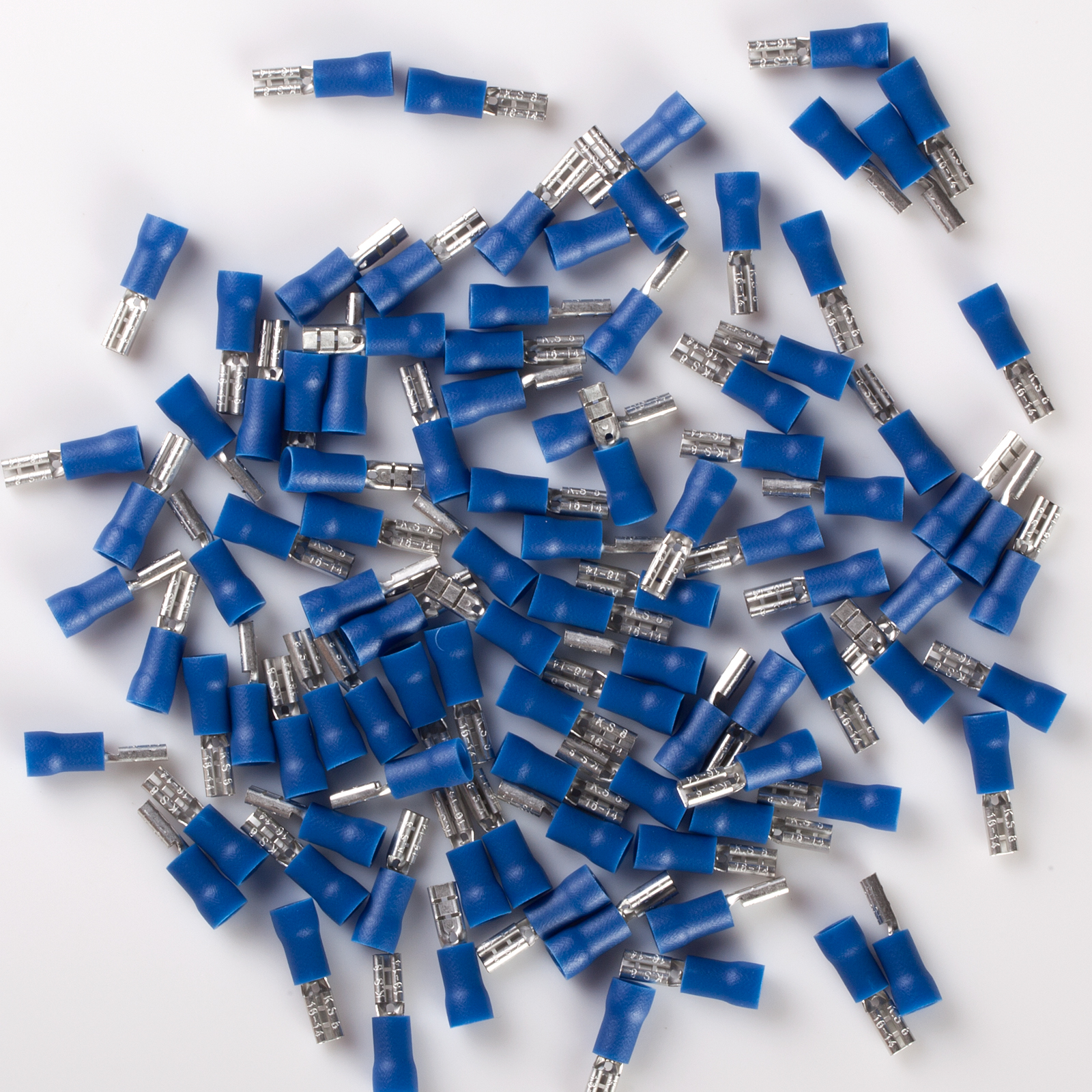 16-14 AWG VINYL QUICK DISCONNECT MALE FEMALE 250 1//4 SPADE CONNECTOR 100 pcs