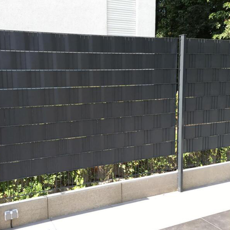 65M PVC Sichtschutz Streifen Folie Doppelstabmatten Gartenzaun für Zaun