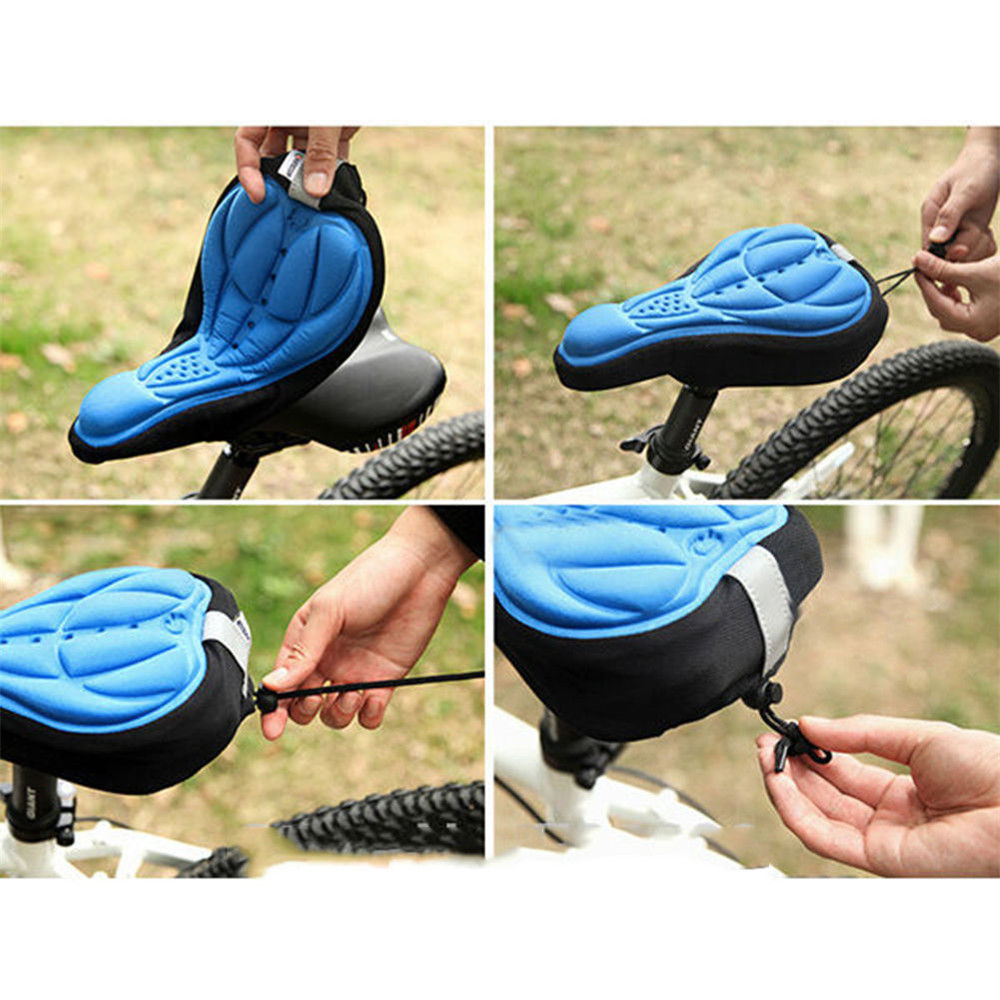 3D Gel MTB Fahrrad Sattelpolster Sitzauflage Sattelbezug