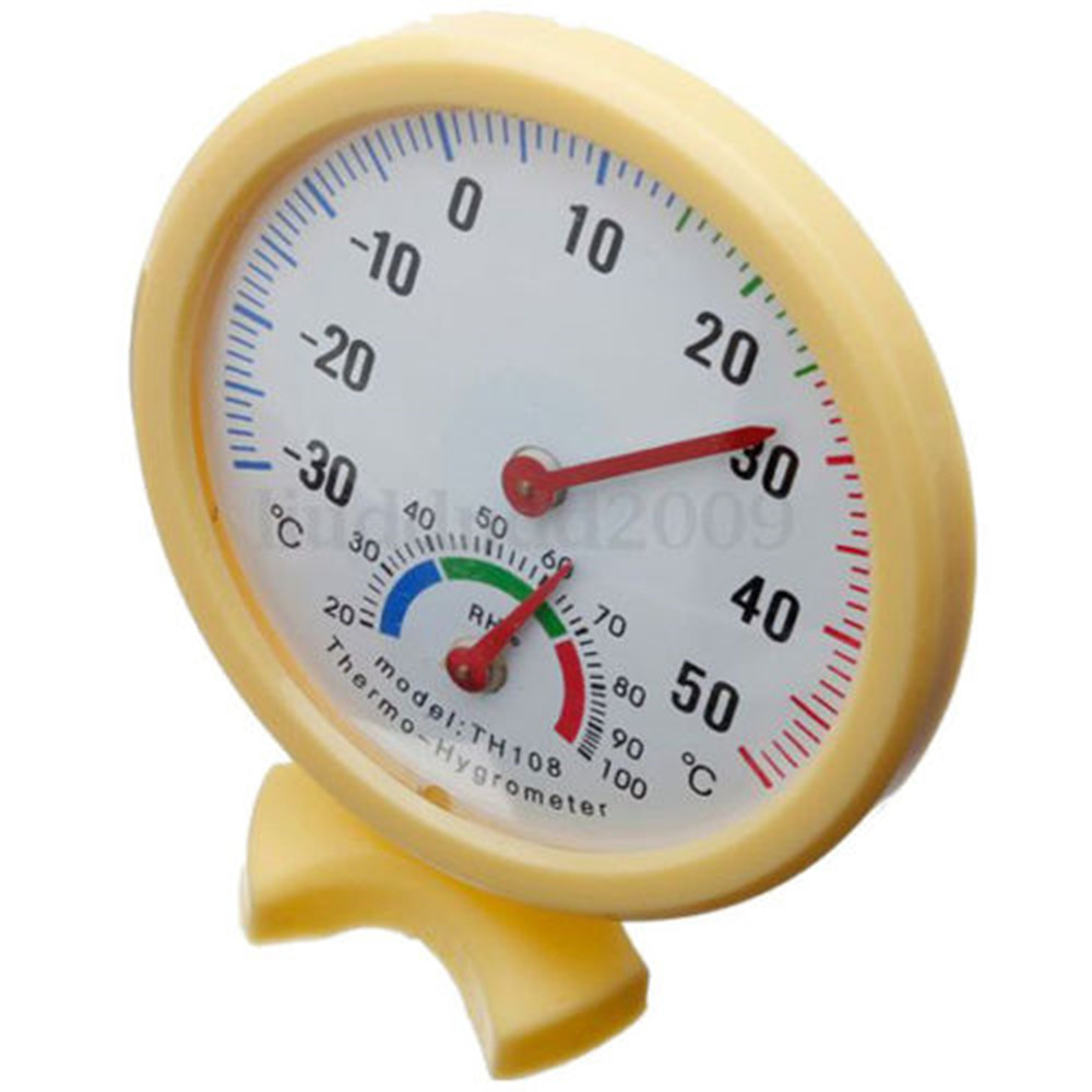 Large Dial Indoor TH108 Hygrometer Humidity Thermometer Temp