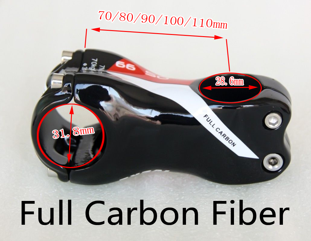 IVEKE 1 1/8 31,8 MTB rennrad Fahrrad 6 17 Grad carbon vorbau 70 80 90  110 mm