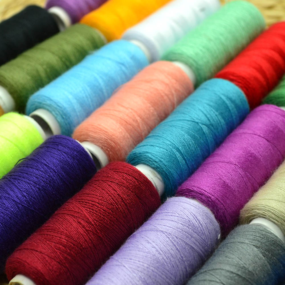 24 Spools Color Quality Sewing All Purpose Strong Polyester Cotton ...