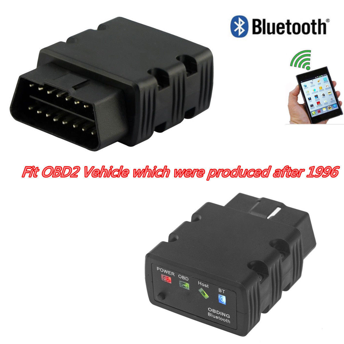 KW902 OBDll OBD2 ELM327 Bluetooth Car Auto Diagnostic Tool Code Scanner ...