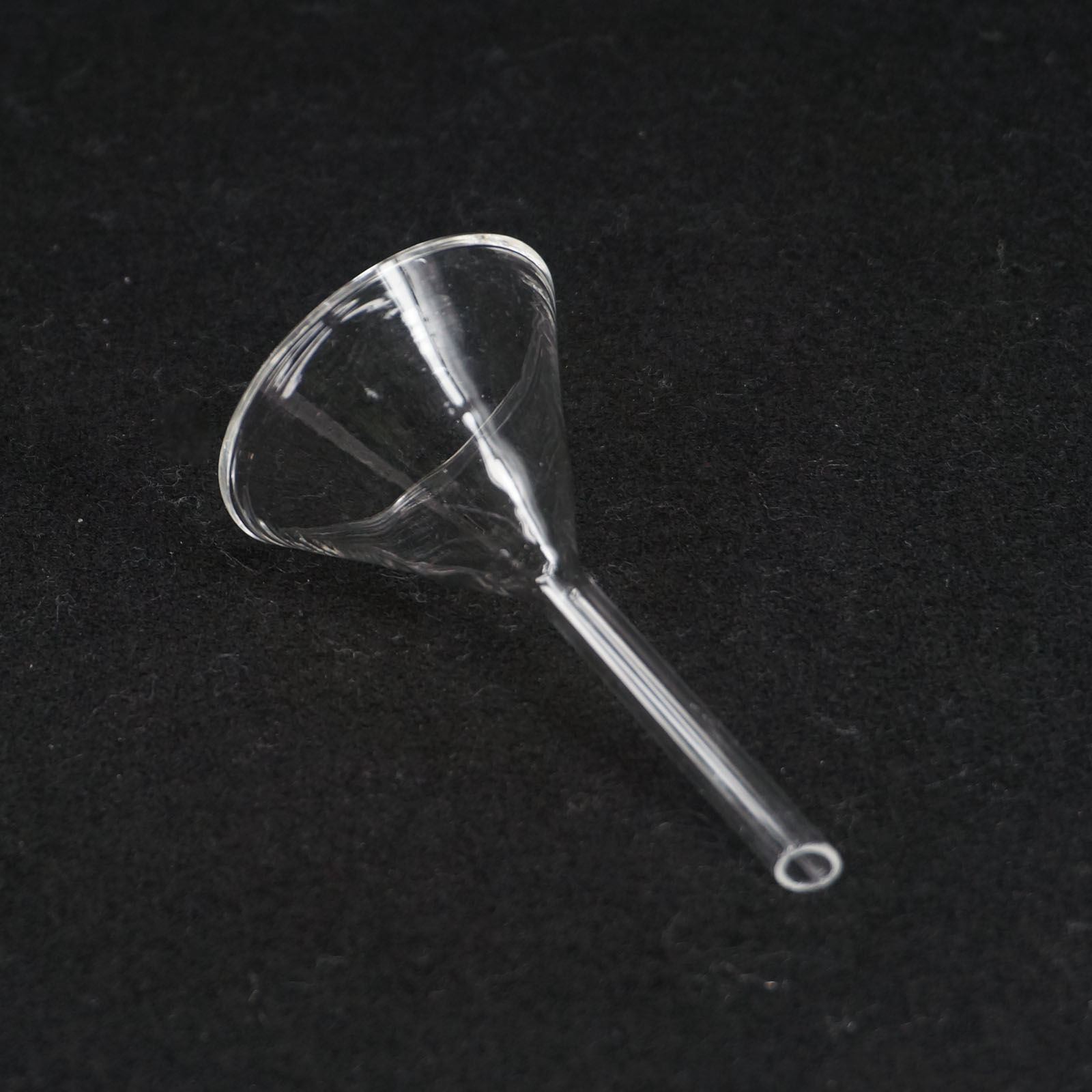 40-120mm Miniature Lab Glass Funnel Borosilicate Glassware Triangle Funnel 
