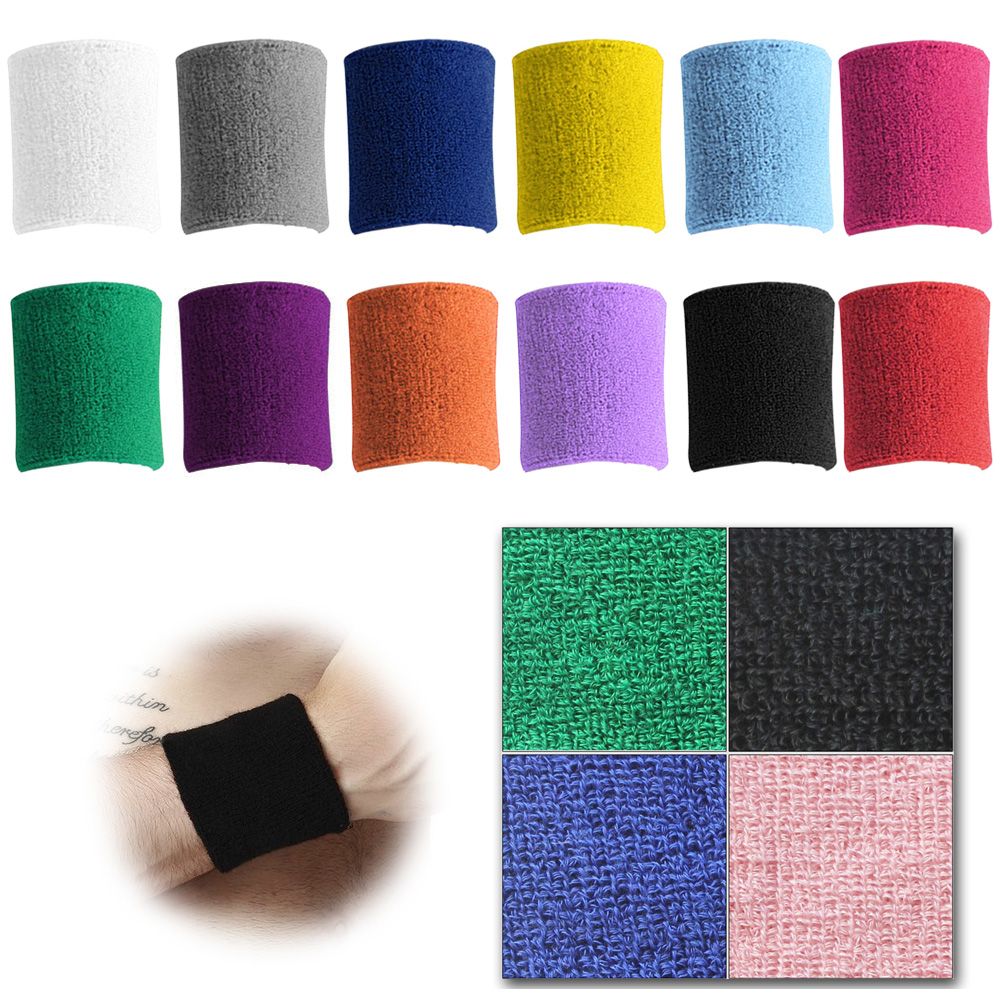 JSxhisxnuid Hommes Femmes Sport Sweatband Tennis Squash Badminton /éponge Poignet Sweat Bands Basketball Gym Wristband Wrist Wraps