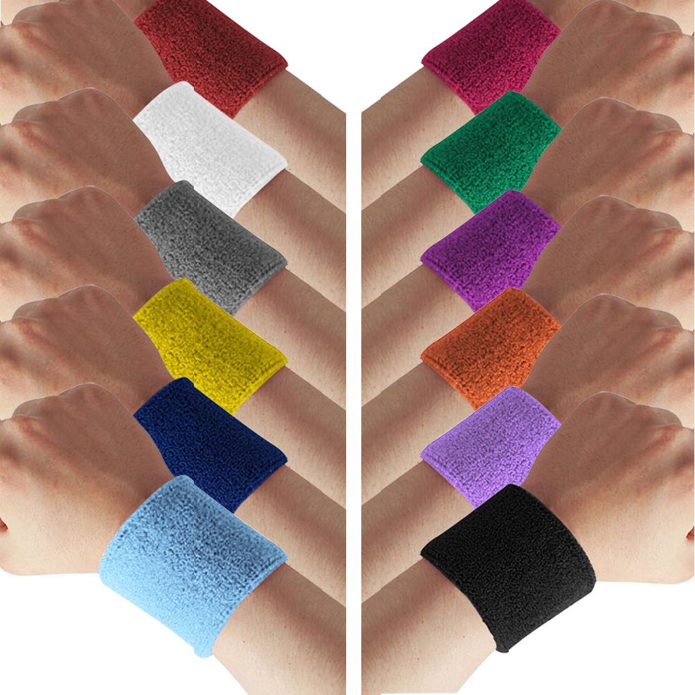 HuntGold 2/ x Sports Tennis Badminton Exercice Gym Bracelet Poignet Protection d/écran /à la Transpiration Serviette