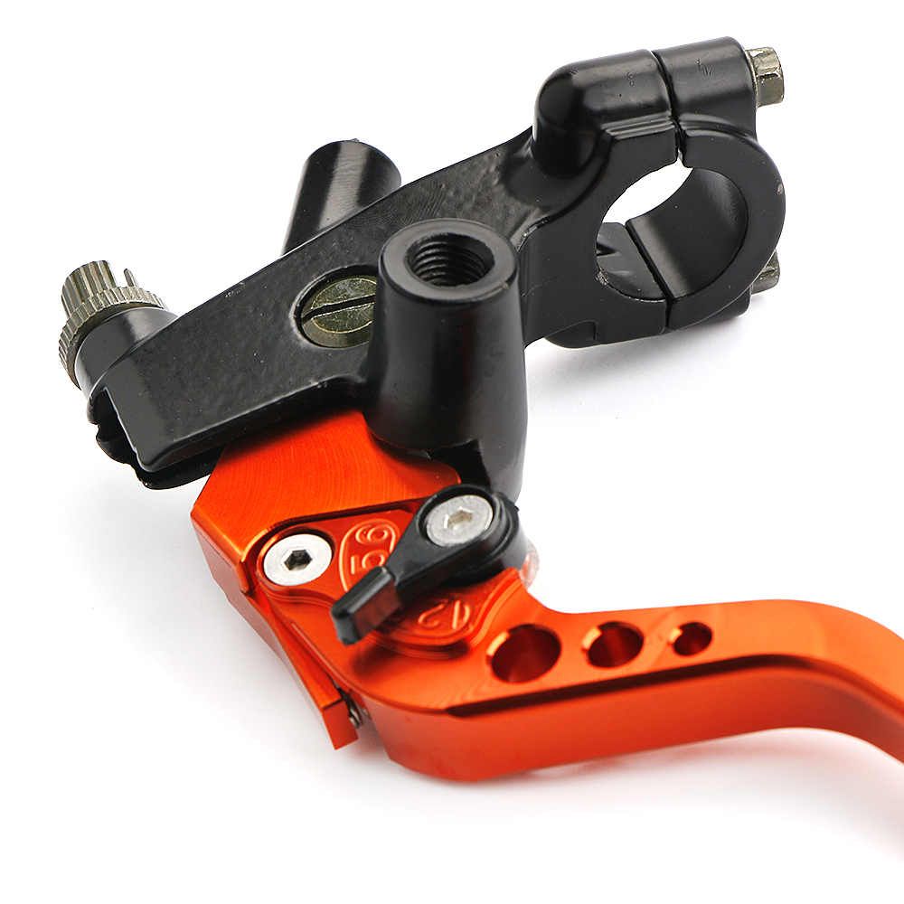 2x Universal 7/8'' 22mm Motorrad Bremshebel Kupplungshebel Set Reservoir Orange eBay