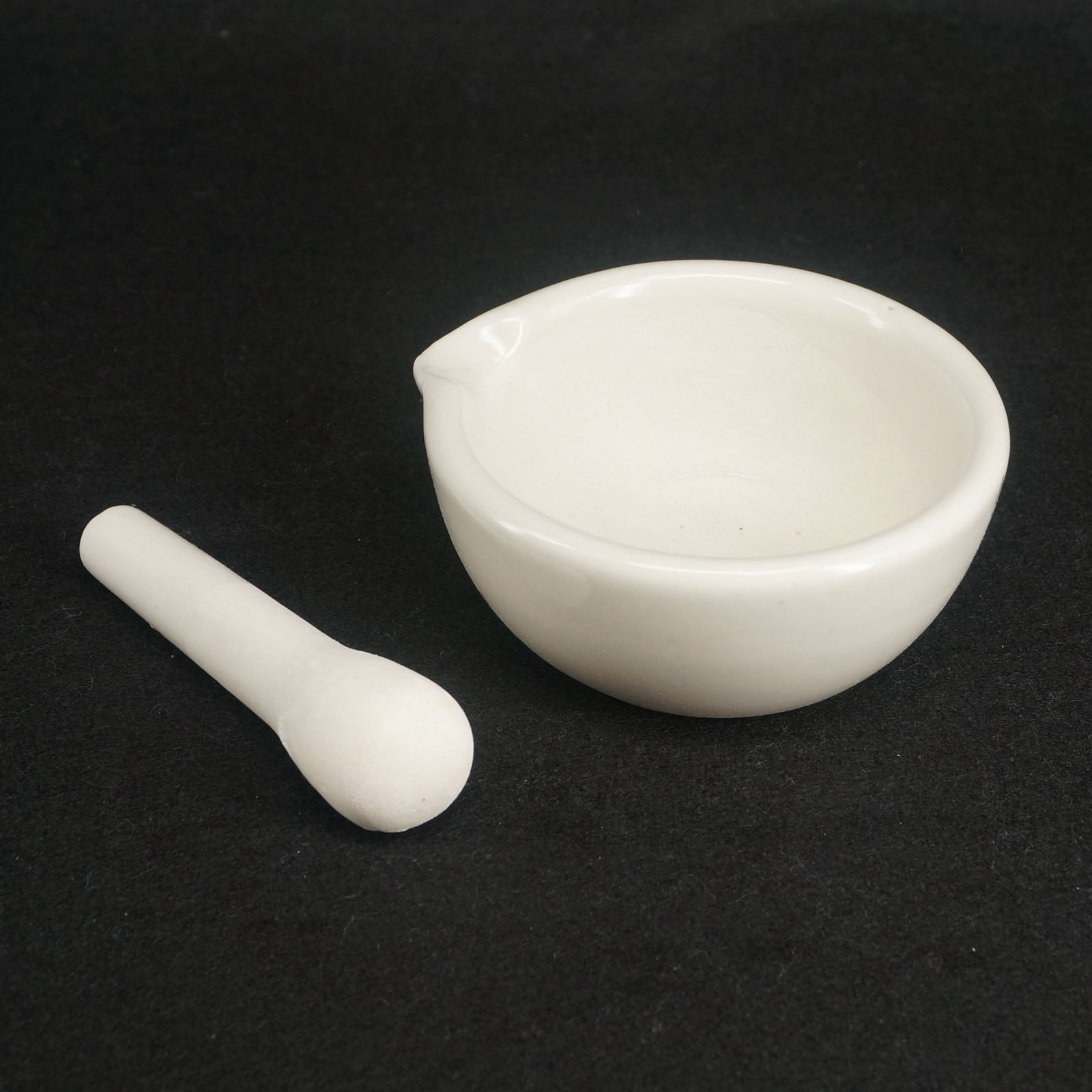 60305mm Ceramic Porcelain Mortar And Pestle Mix Grind Bowl Set Herbs