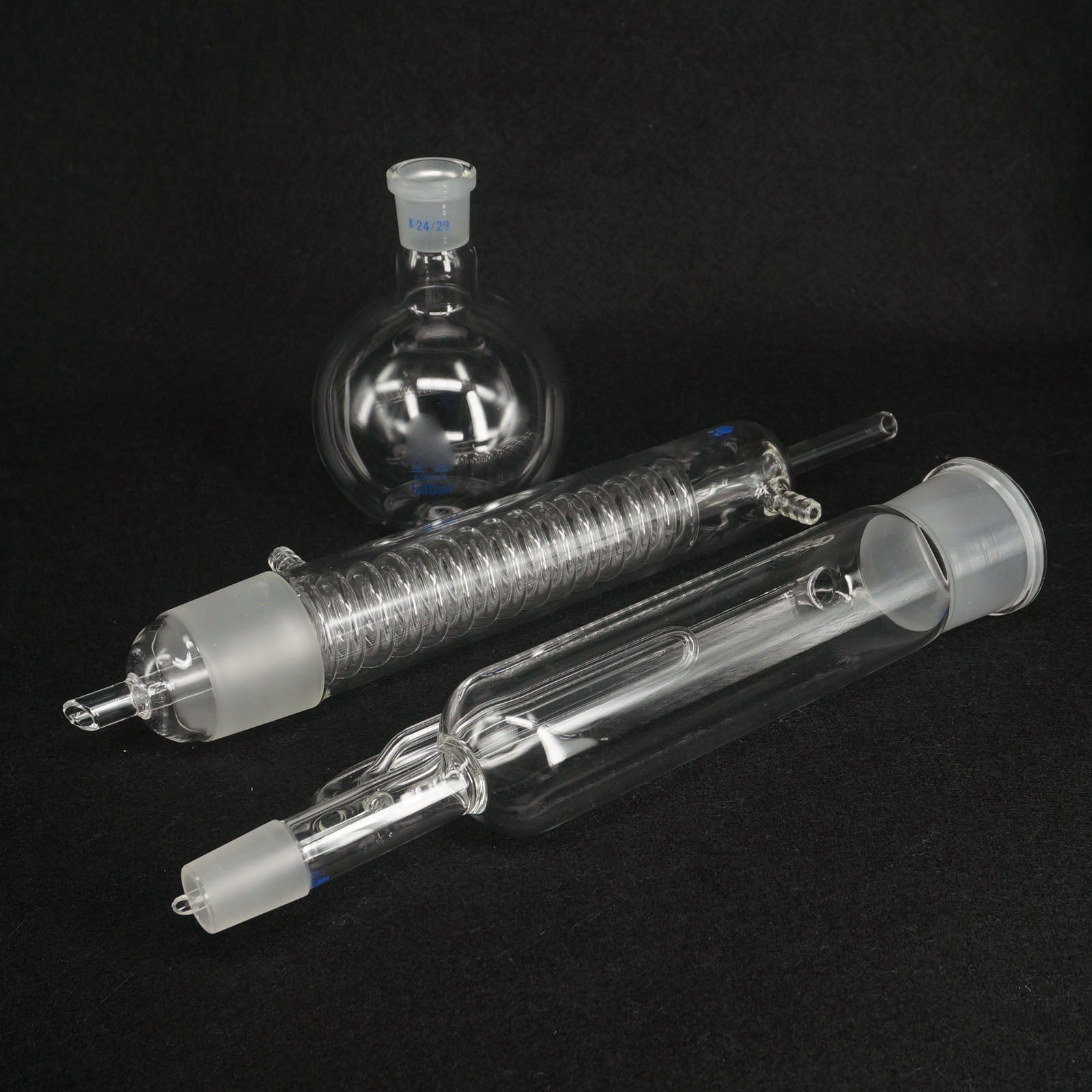 Aparato de extracción de vidrio 60/150/250/500 ml Soxhlet con condensador de bobina - Imagen 10 de 13