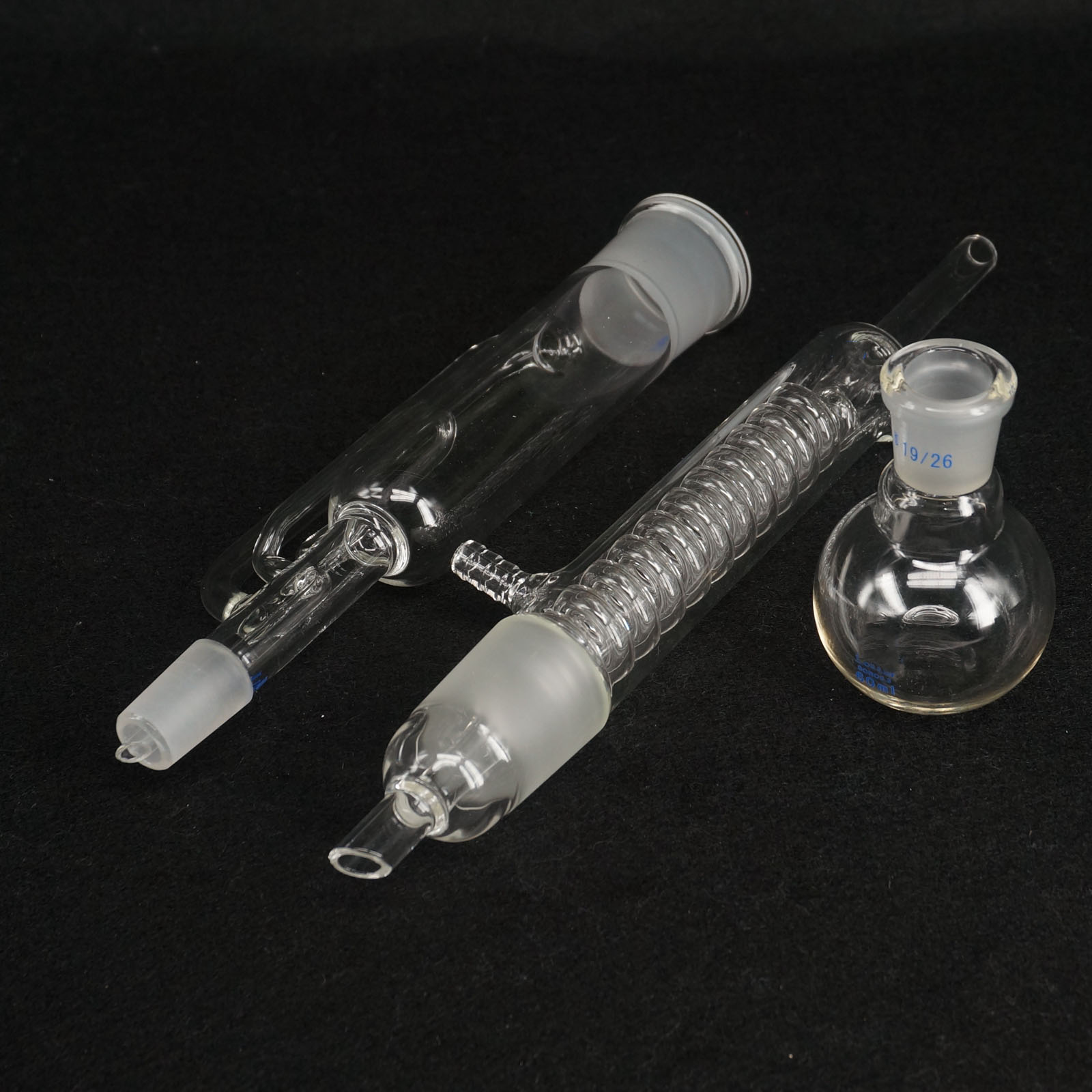 Aparato de extracción de vidrio 60/150/250/500 ml Soxhlet con condensador de bobina - Imagen 9 de 13
