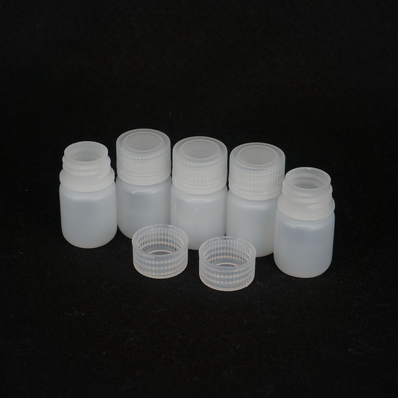 Lote 5 5 5 ml-500 ml botella de reactivo de plástico cilíndrico blanco PP - Imagen 18 de 36