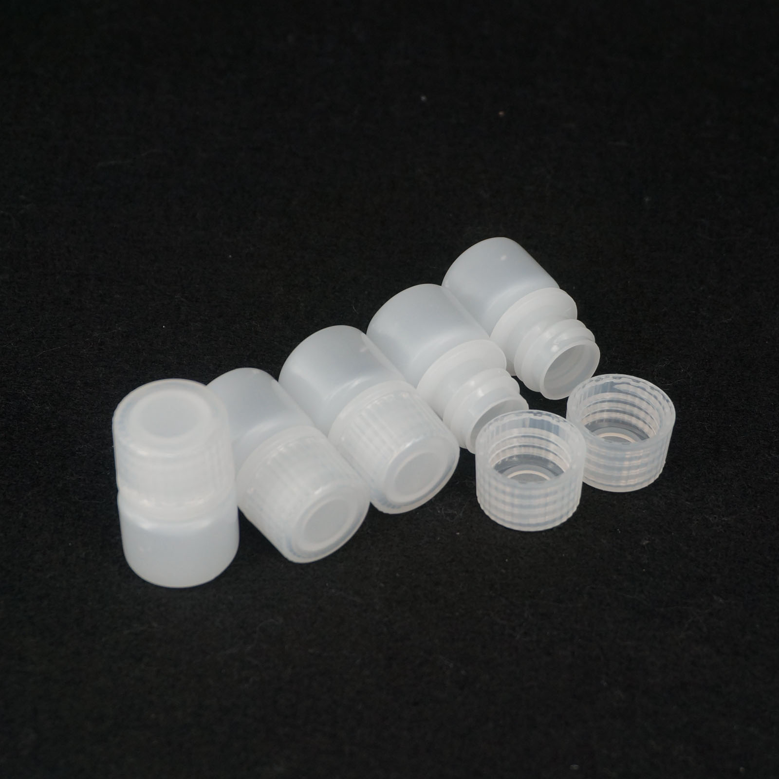 Lote 5 5 5 ml-500 ml botella de reactivo de plástico cilíndrico blanco PP - Imagen 8 de 36