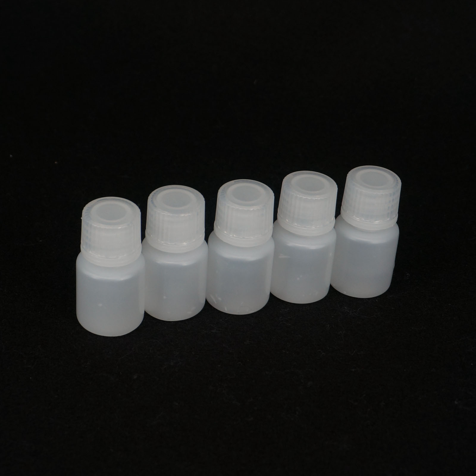 Lote 5 5 5 ml-500 ml botella de reactivo de plástico cilíndrico blanco PP - Imagen 15 de 36