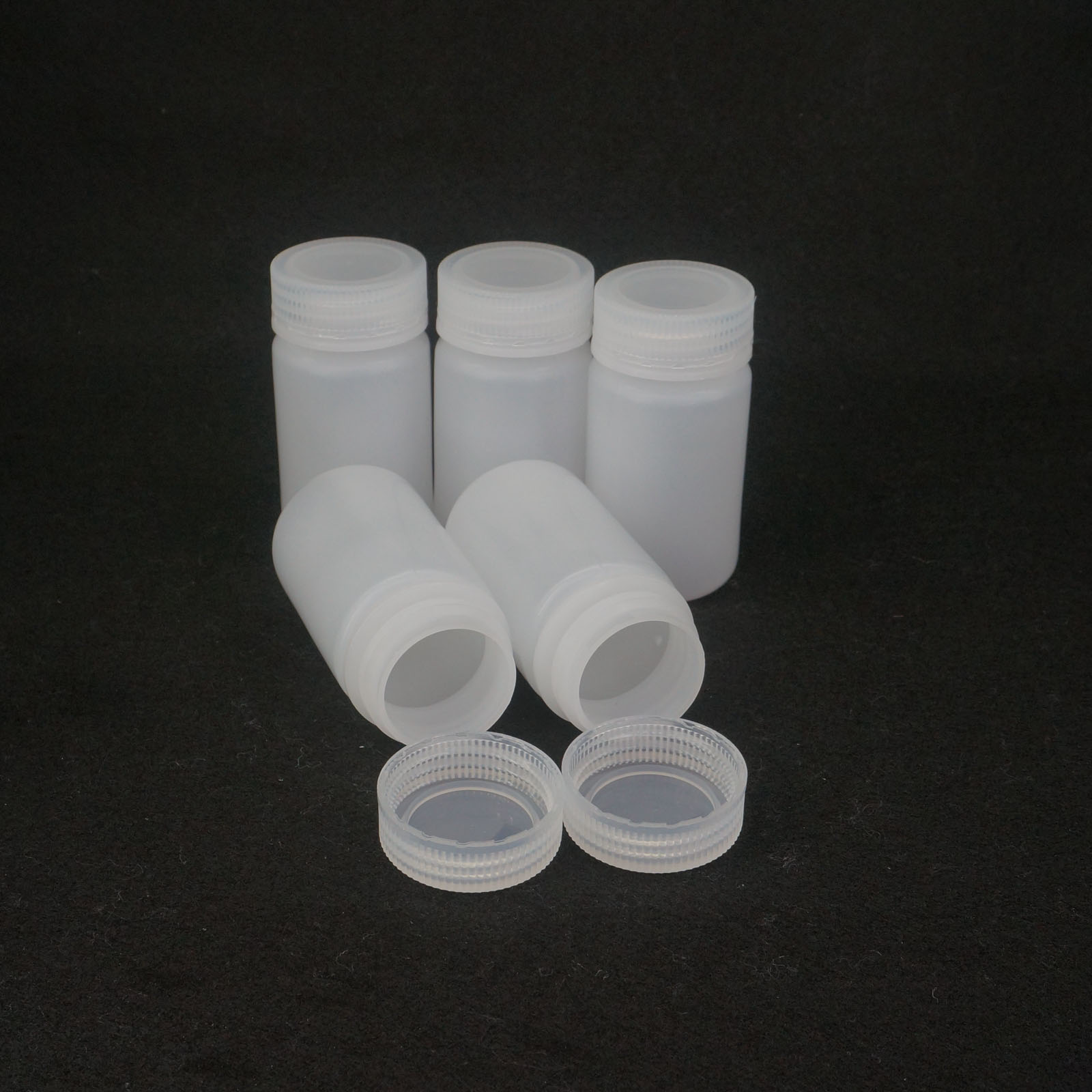 Lote 5 5 5 ml-500 ml botella de reactivo de plástico cilíndrico blanco PP - Imagen 27 de 36
