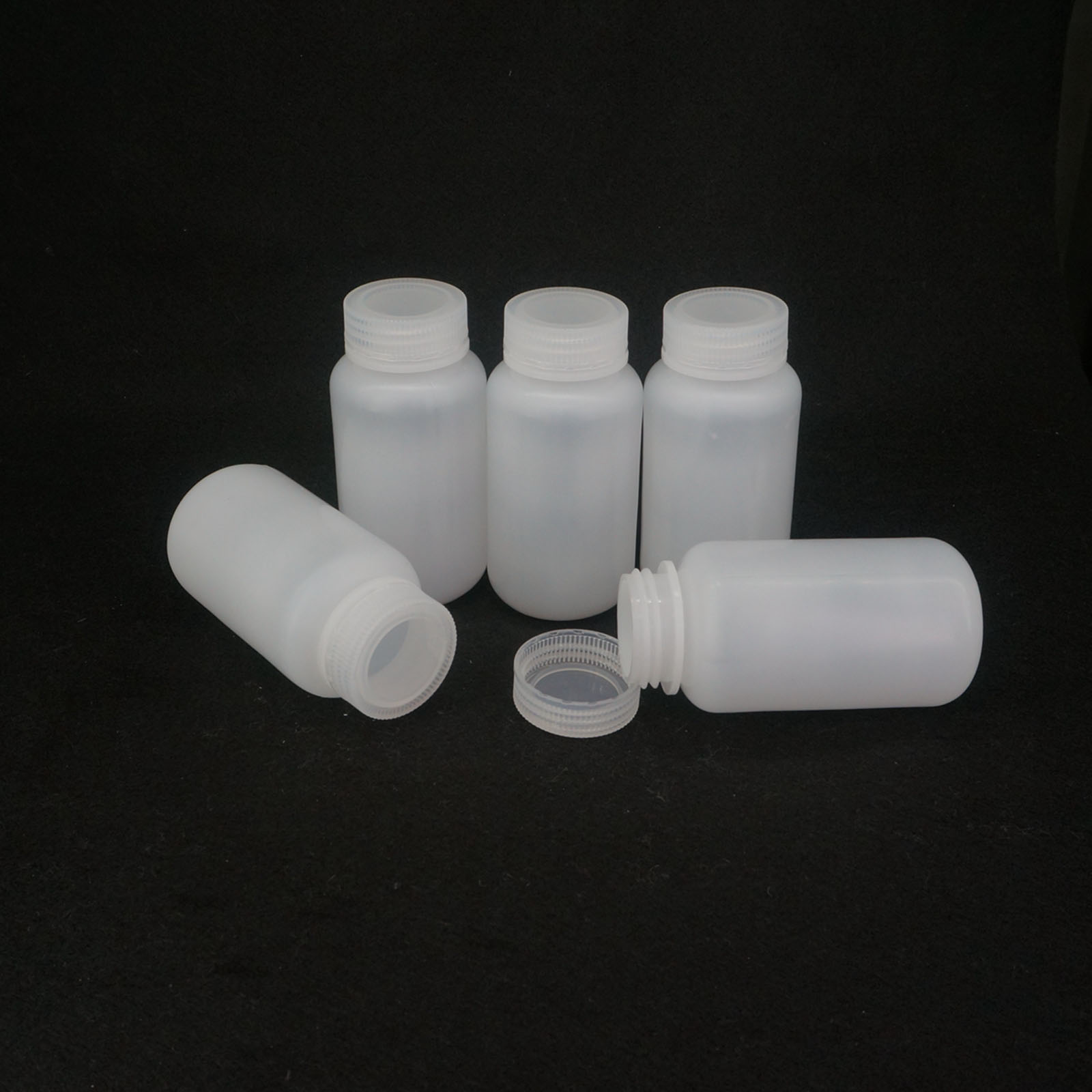 Lote 5 5 5 ml-500 ml botella de reactivo de plástico cilíndrico blanco PP - Imagen 31 de 36