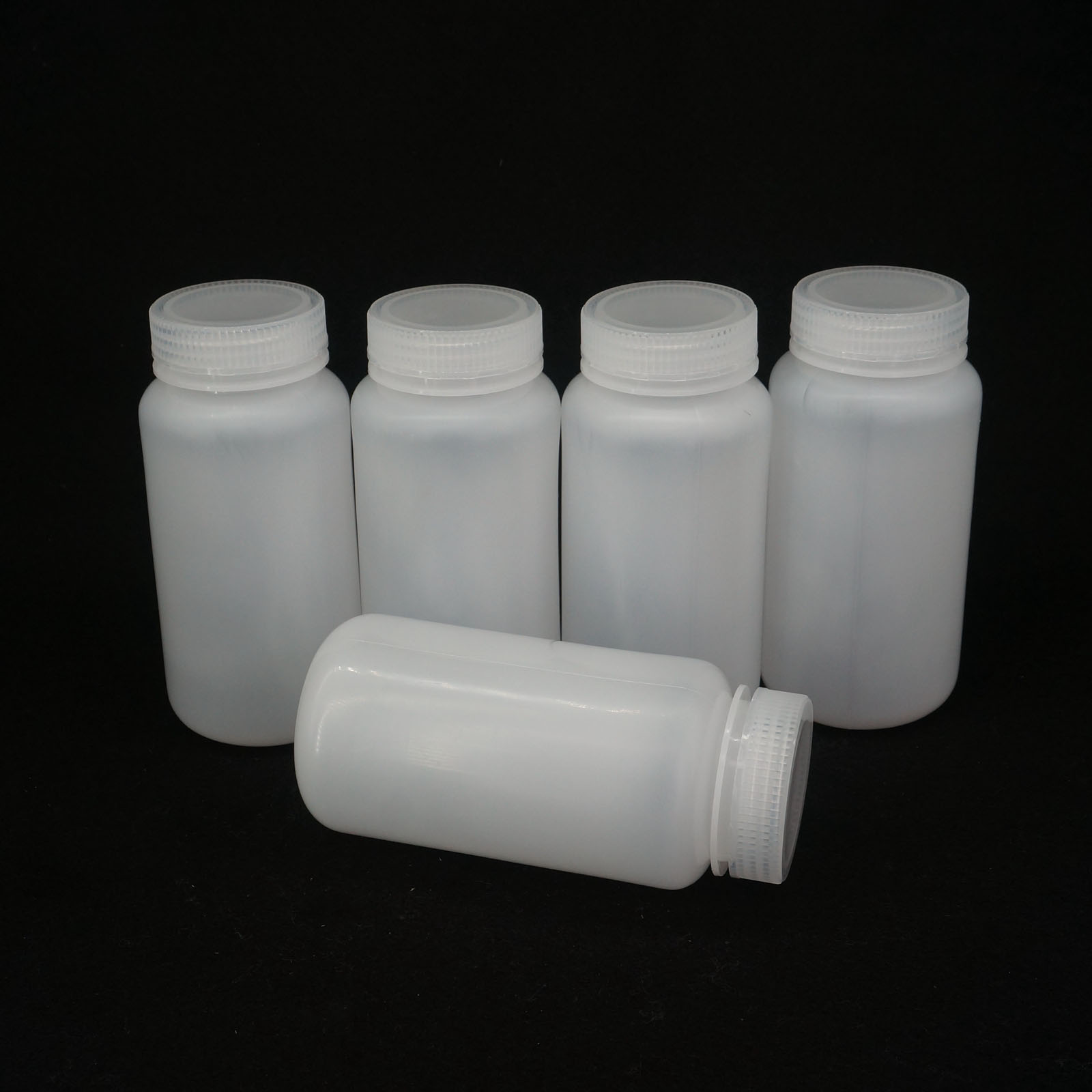 Lote 5 5 5 ml-500 ml botella de reactivo de plástico cilíndrico blanco PP - Imagen 36 de 36