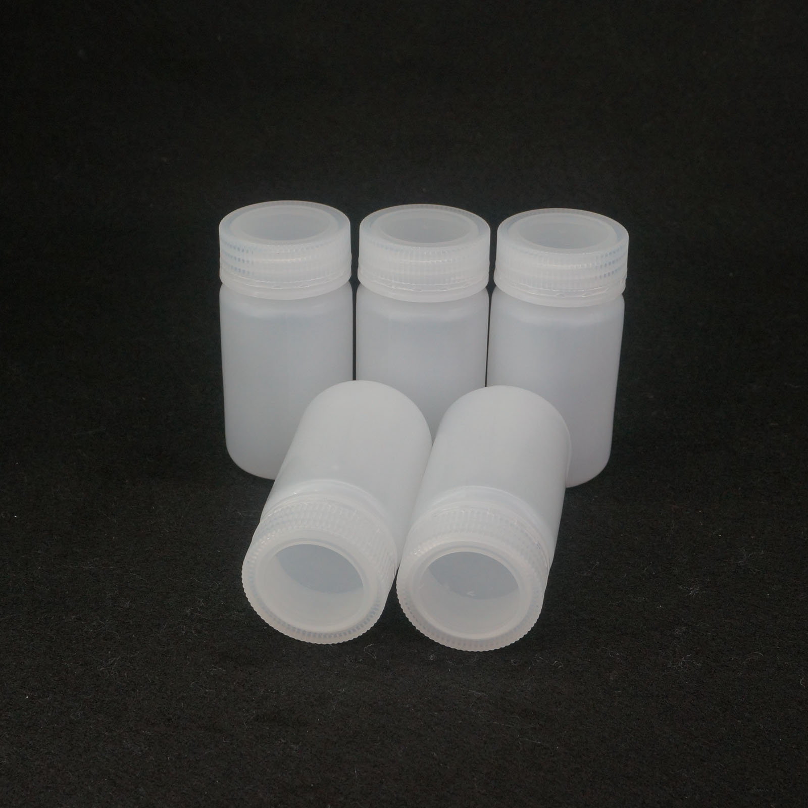 Lote 5 5 5 ml-500 ml botella de reactivo de plástico cilíndrico blanco PP - Imagen 25 de 36