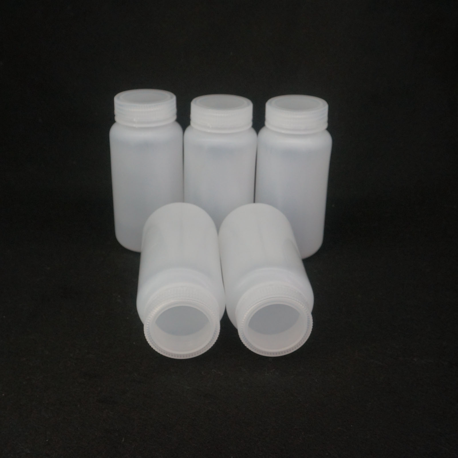 Lote 5 5 5 ml-500 ml botella de reactivo de plástico cilíndrico blanco PP - Imagen 33 de 36