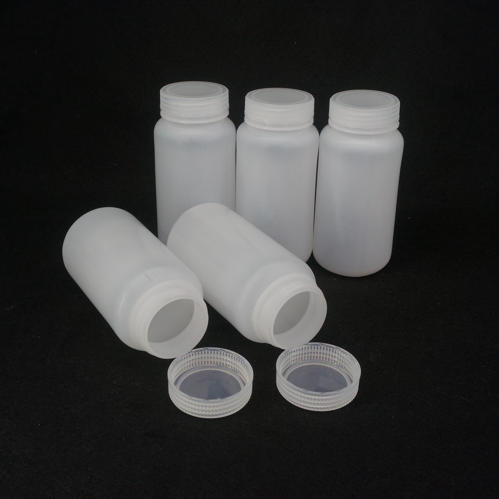Lote 5 5 5 ml-500 ml botella de reactivo de plástico cilíndrico blanco PP - Imagen 34 de 36