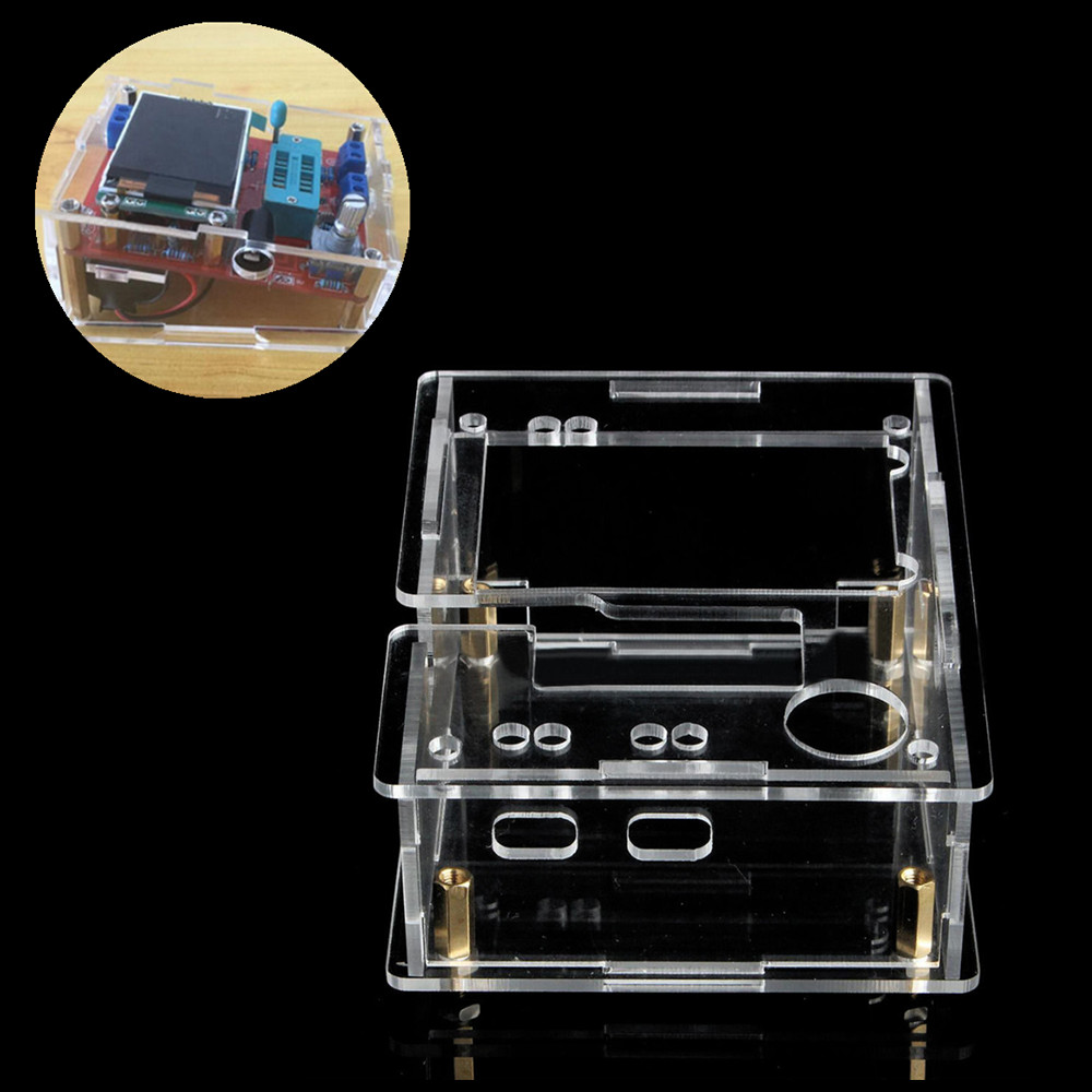 TFT GM328 Acrylique Case Box pour transistor Diode LCR ESR PWM Square Générateur