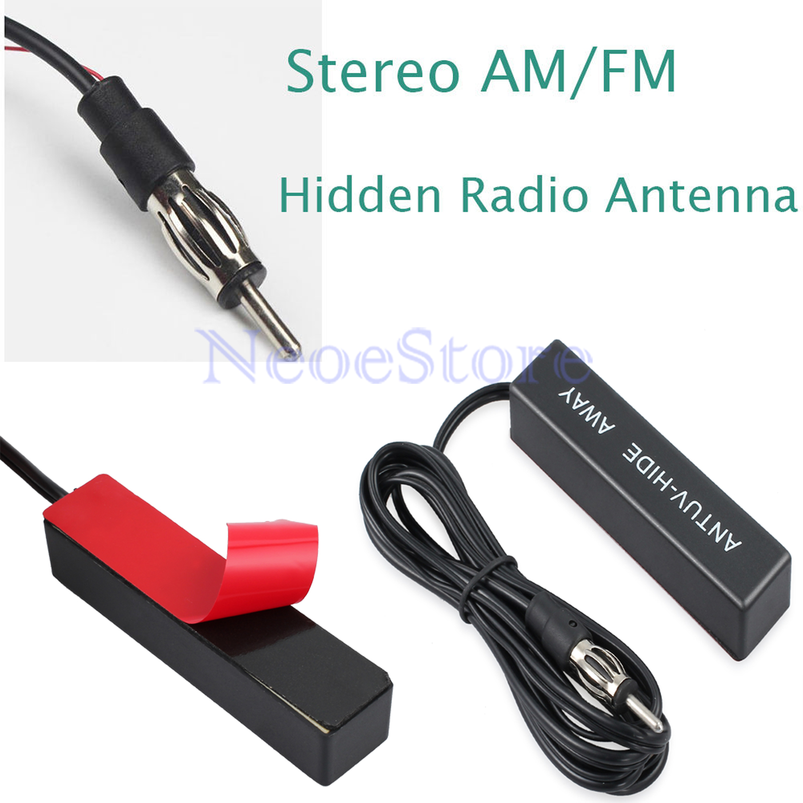 Front Rear Windshield Hidden Amplified Antenna 12v Stereo AM//FM Radio for MINI